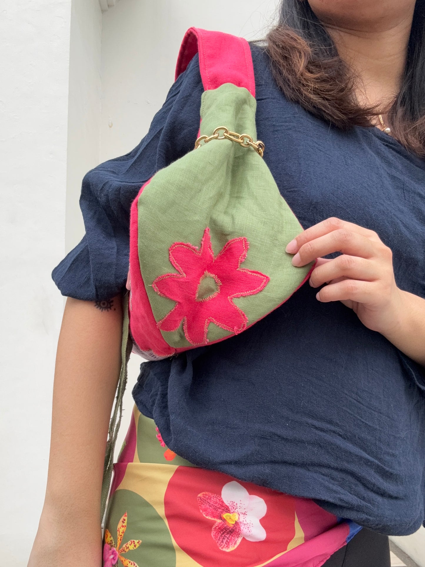 Dani Daffodil Patched Kili Bag